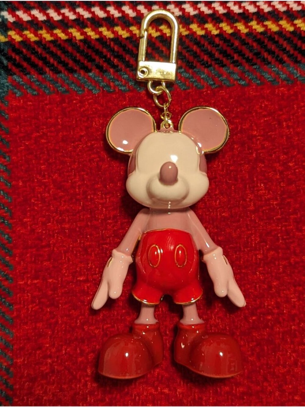 Disney X BaubleBar Mickey Mouse Enamel Keychain In Gift Box